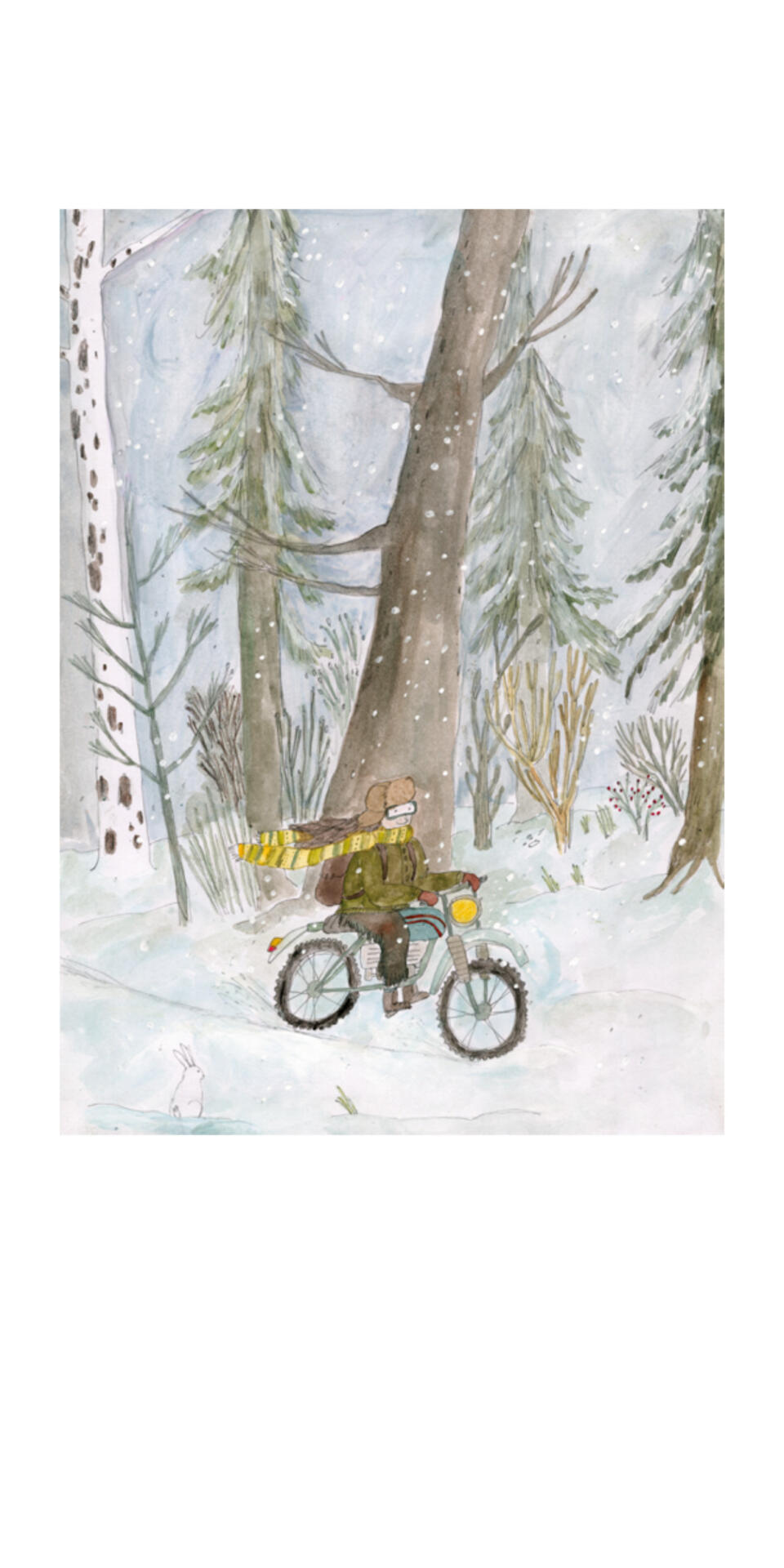 #116 Nina Hultsch: Ein Leben für den Wald (Schnee) Postkarte von Nina Hultsch: Ein Leben für den Wald (Schnee)